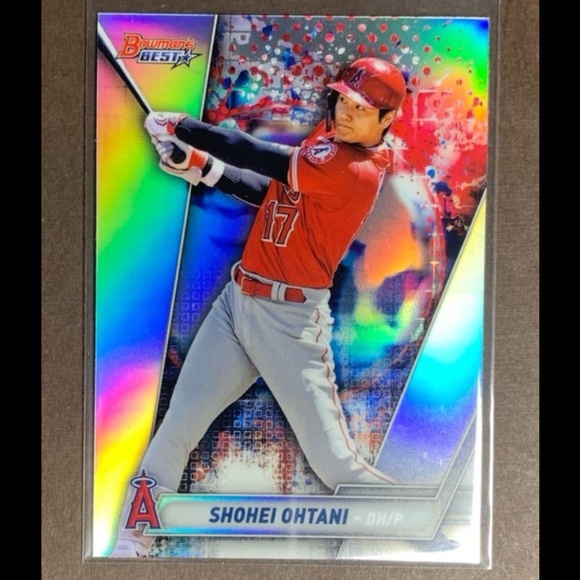 🔥⚾️2019 Bowman’s Best Topps ‘Refractor’ Holo SHOHEI OHTANI Baseball card - Picture 1 of 4